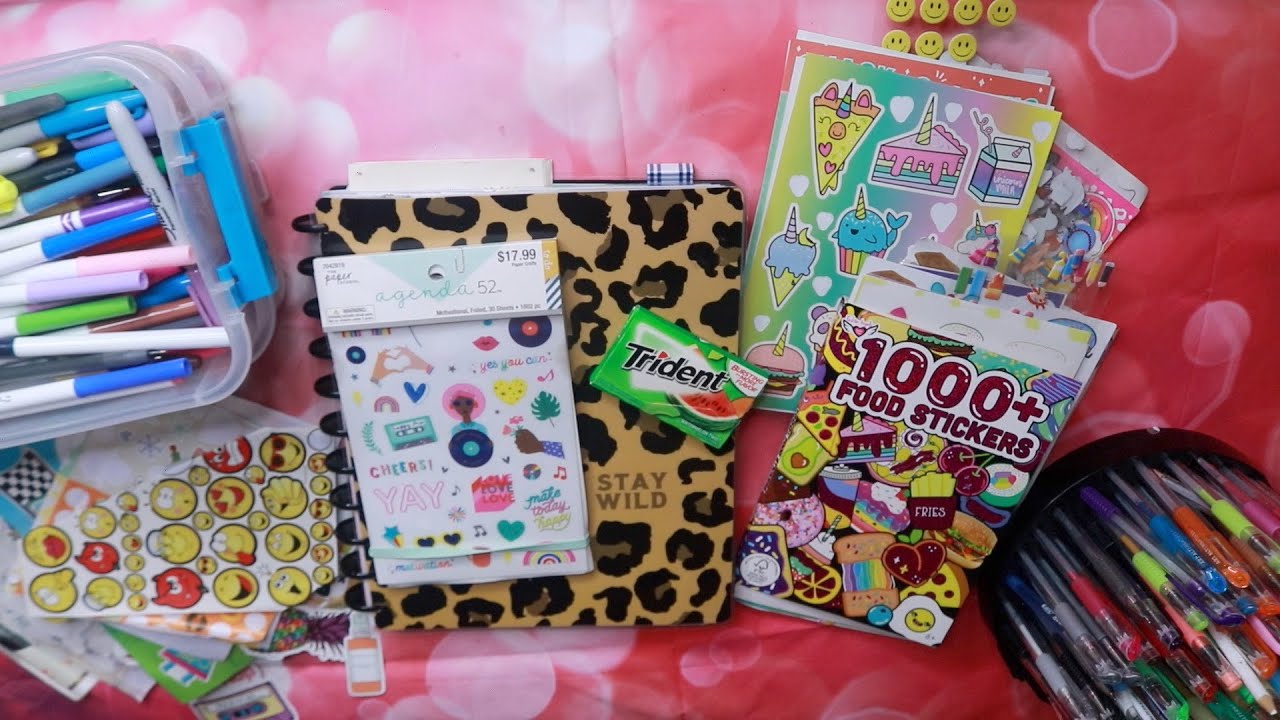 Stickers Prepping Planner January - July Months ASMR Watermelon Trident Gum