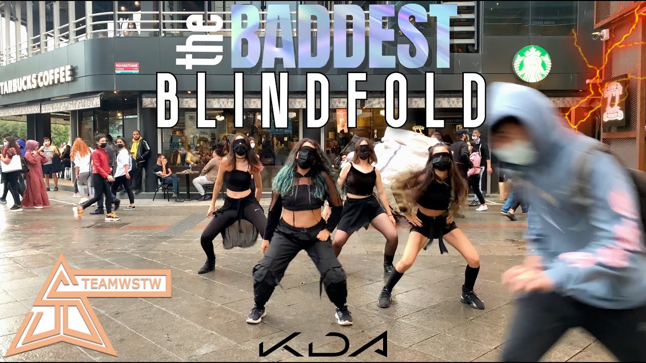 [BLINDFOLD CHALLENGE] K/DA - THE BADDEST | League of Legends Dance Cover [TEAMWSTW]
