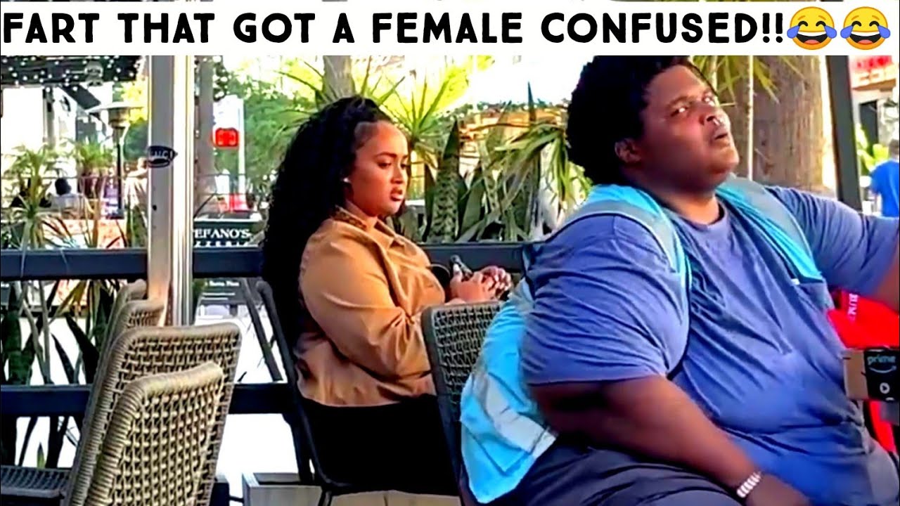 Reacting to the Fat guy farting in public,,he got the female completely stunned.😂😂