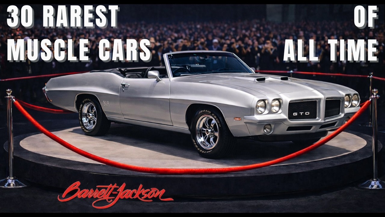 30 RAREST Muscle Cars EVER Auctioned At Barrett Jackson