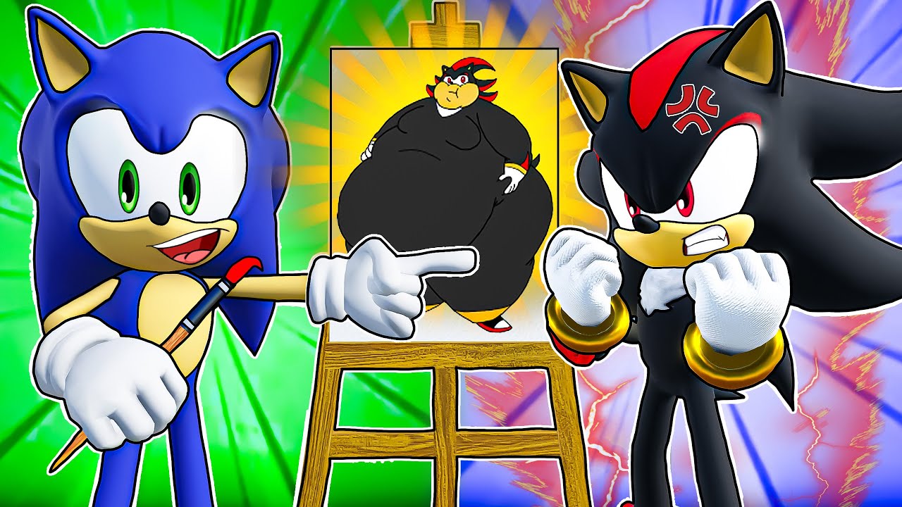 Sonic VS Shadow $10,000 SHADOW Drawing in Roblox!!