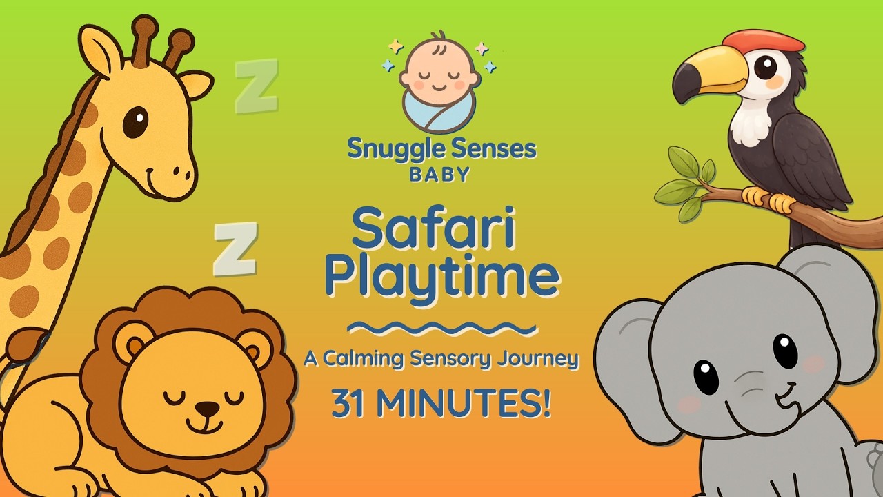 Safari Playtime 🐘 Calming Baby Sensory Experience