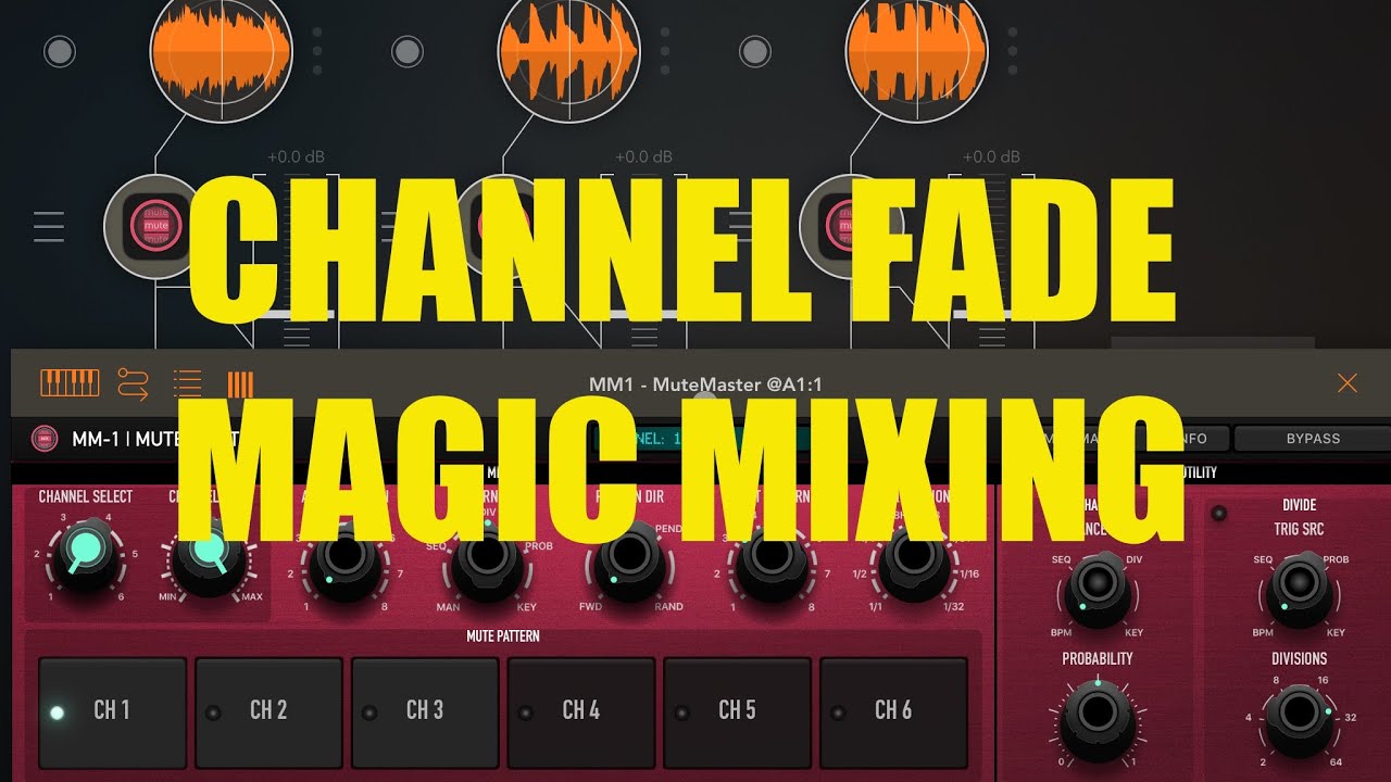 MM-1 MuteMaster - Tutorial: Exploring the app Part 2, Channel Fade mixing
