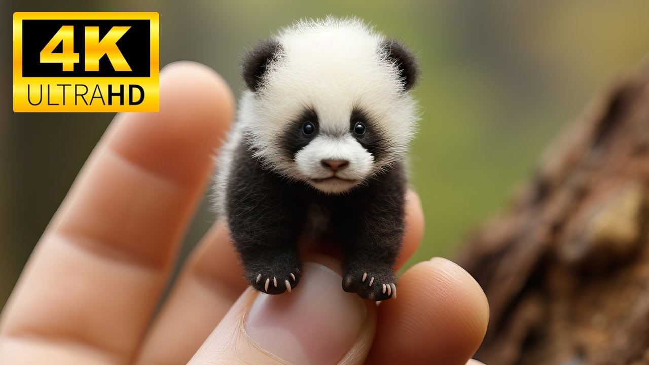 Baby Animals 4K UHD (60 кадров в секунду) — милые зверюшки под расслабляющую музыку