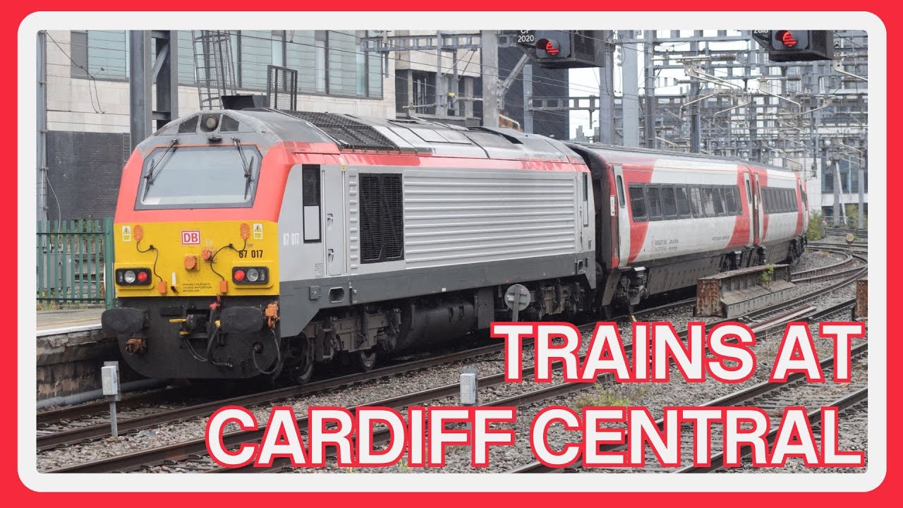 Trains at Cardiff Central | Christmas Cracker Finale 🚆🌧️ Rush Hour Action