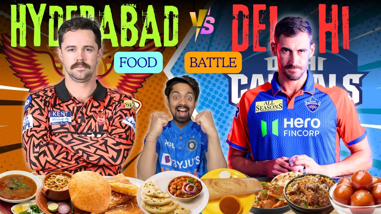 Delhi vs Hyderabad Food Battle 🍛🔥 | DC vs SRH on the Plate!