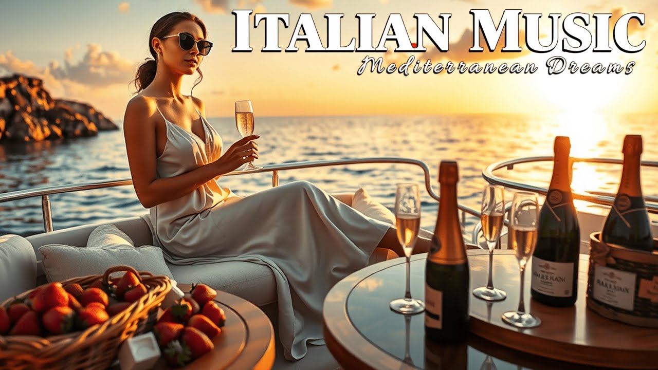 Italian Coastal Dreams & Mediterranean Music 🌅🌊 Relaxing Seaside Views & Calm Escape