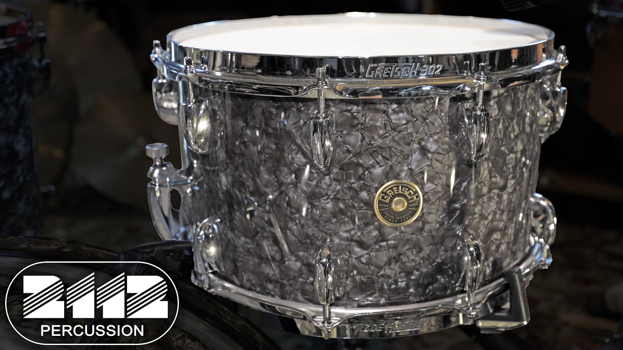 Gretsch Broadkaster Snare Drum 8x14 Deep Black Marine Pearl