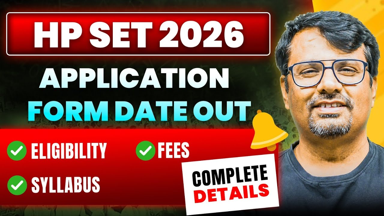 HP SET 2026 Application Form Date Out | Eligibility, Fees, Syllabus | Complete Details By GP Sir