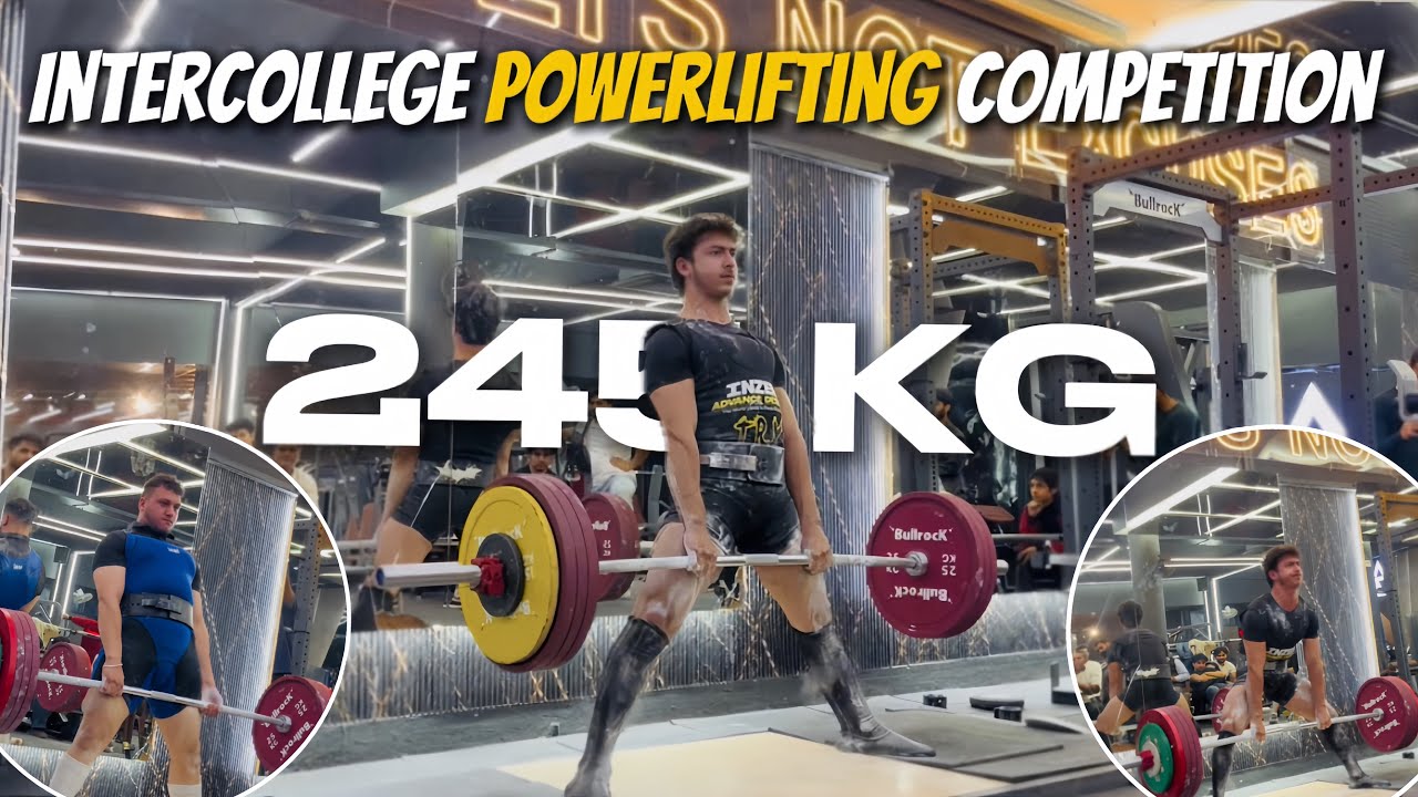 Heaviest Lift of my Life | Intercollege Powerlifting Competition🏋️‍♂️| SPMR COLLEGE 