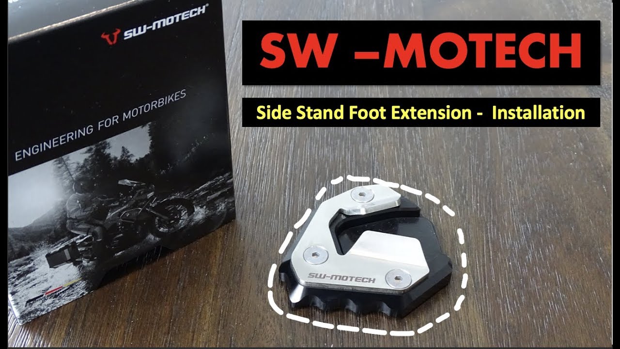 SW-Motech Side Stand Foot Extension Installation