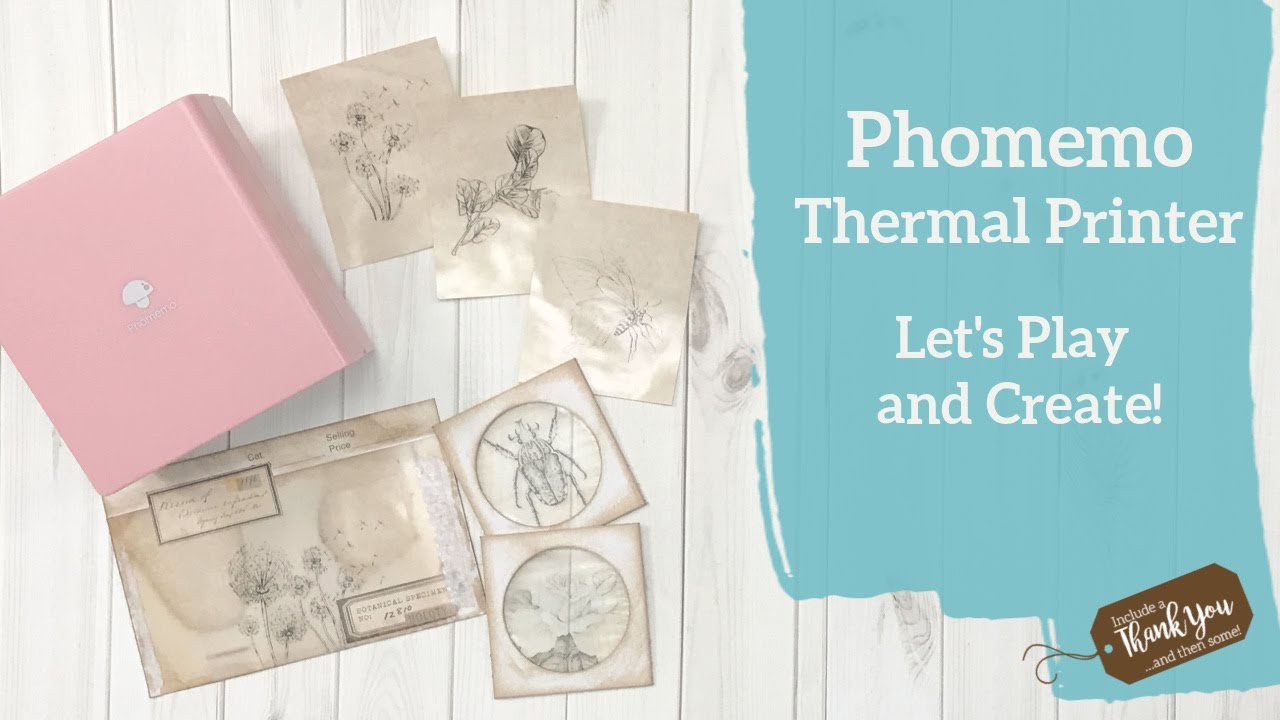 Phomemo Printer | Review and Demo | Journal Ephemera using Transparent Sticker Paper!