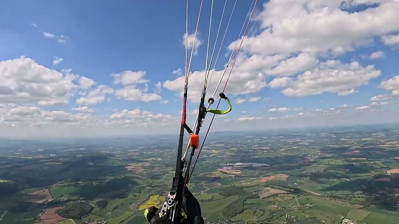 Paraglider XC themalling with Moyes Delta Hang Glider