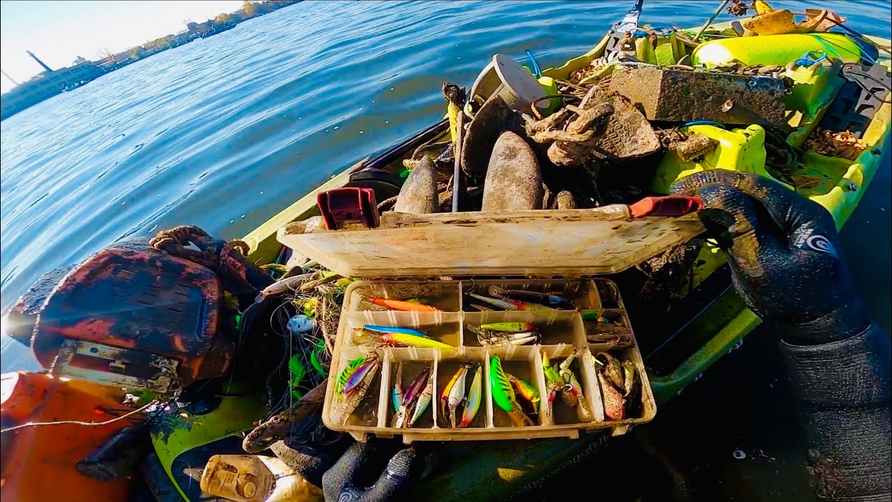 Fishing Lures and 27 Anchors from the Fox River!