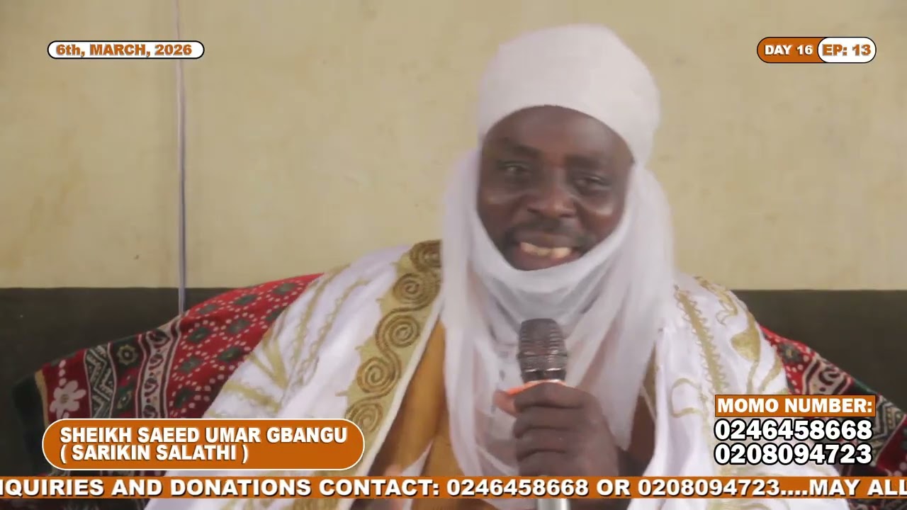 CMYA 2026 TAFSEER BROADCAST ON NTV: SHK. SAEED UMAR GBANGU (SARIKIN SALATHI). EP13