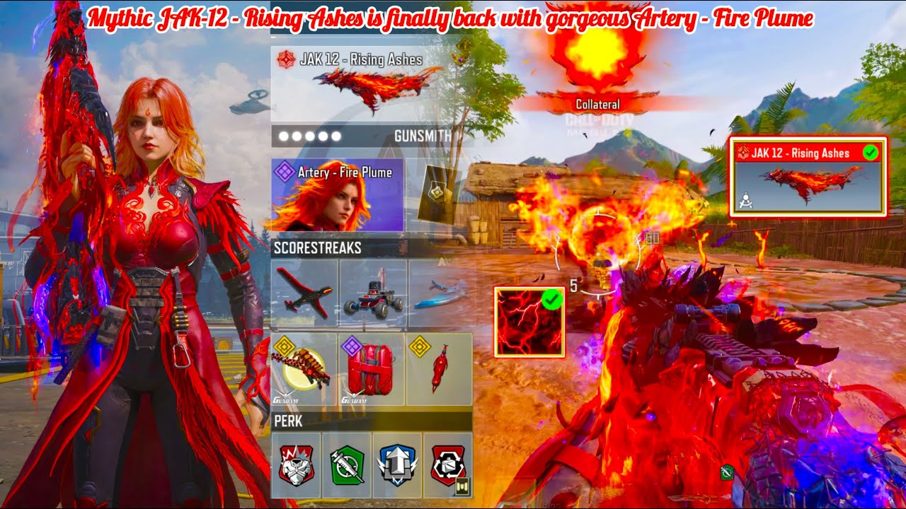 Mythic JAK 12 - Rising Ashes is now back with Artery - Fire Plume to destroy every enemy in CODM 🐦&zwj;🔥