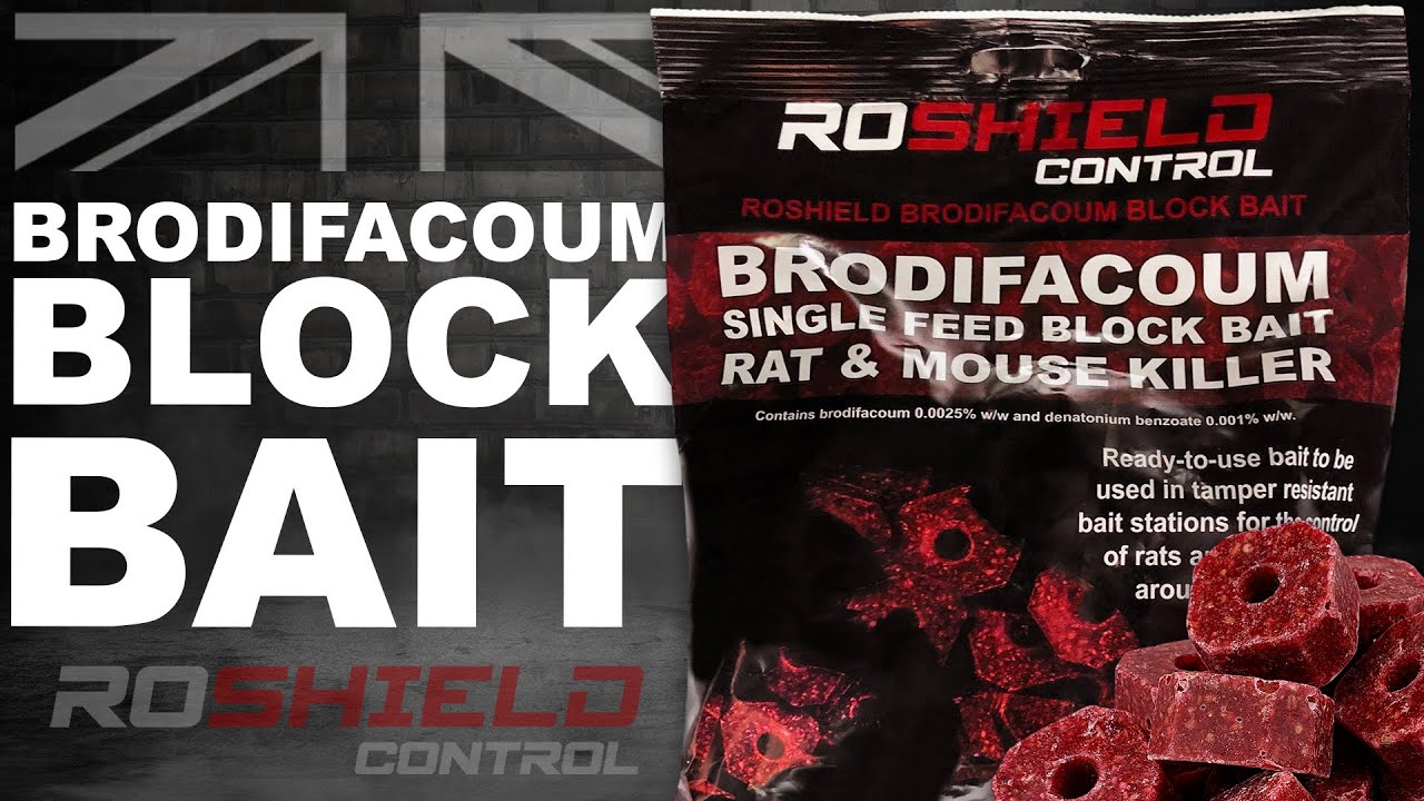 Roshield Wax Block Bait (Brodifacoum)