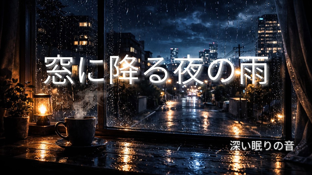 【窓に降る夜の雨で深い眠り】深い眠りの音_Deep Sleep Sounds 7
