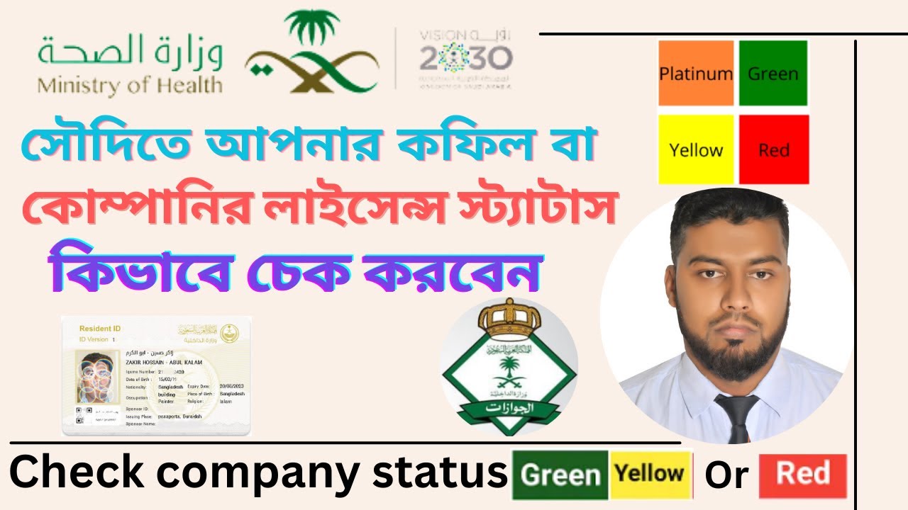 সৌদিতে আপনার কোম্পানি বা কপিলের Red or Green Status কিভাবে চেক করবেন | Check Kofeel license Status