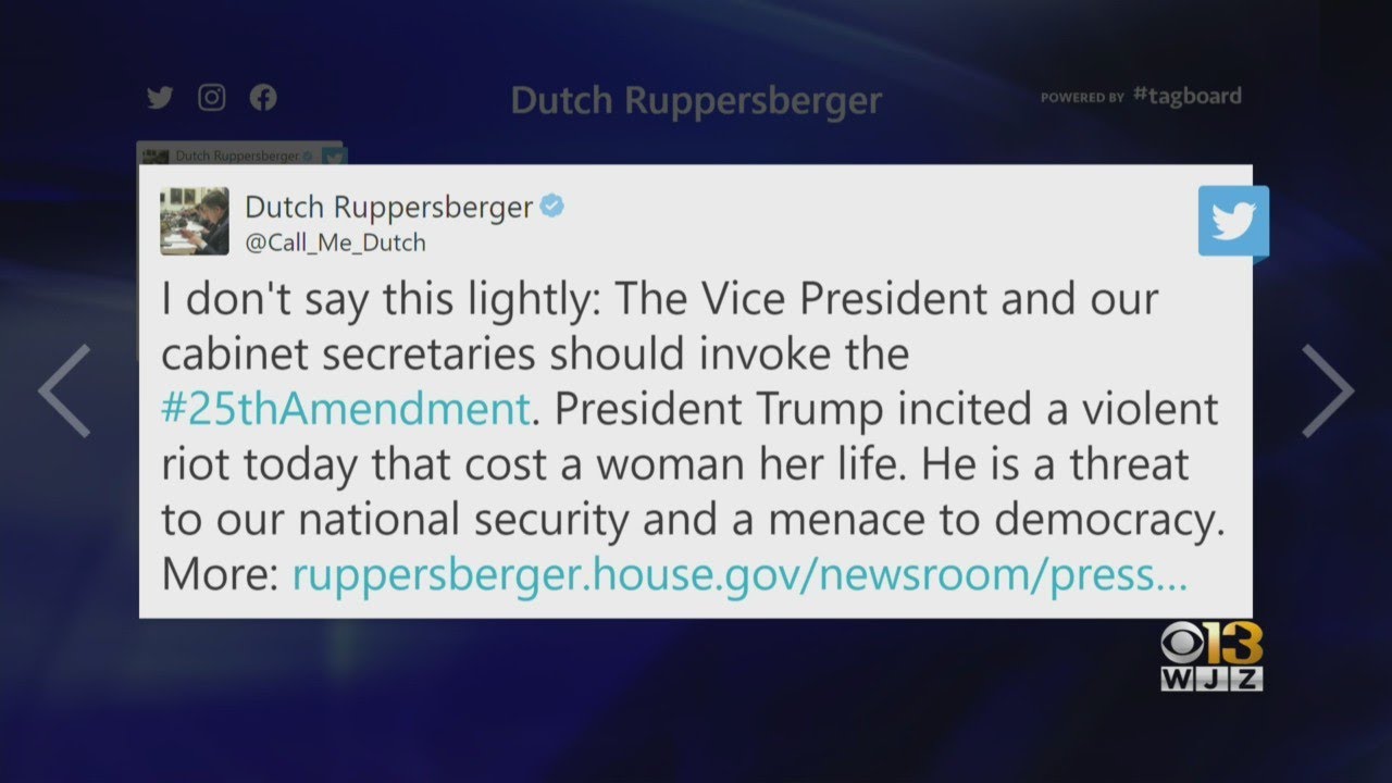 Crisis At The Capitol: Calls For President Trump's Removal Grow After Mob Storms U.S. Capitol