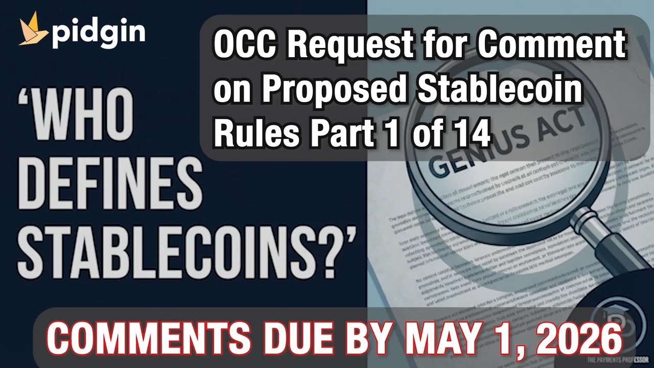 Определения стейблкоинов. Почему вопросы OCC важны.
