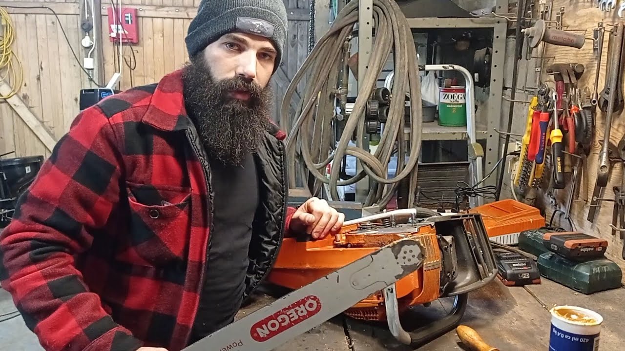 ΛΑΜΑ - ΑΛΥΣΙΔΑ (ΚΑΘΑΡΙΣΜΟΣ & ΣΥΝΤΗΡΗΣΗ) _ BAR - CHAIN (CLEANING & MAINTENANCE) _ HUSQVARNA 390XP _