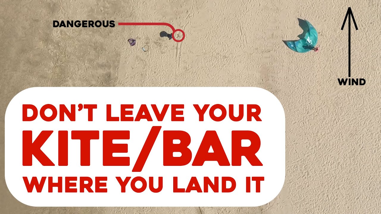 Kite safety - Don't leave your kite where you land it