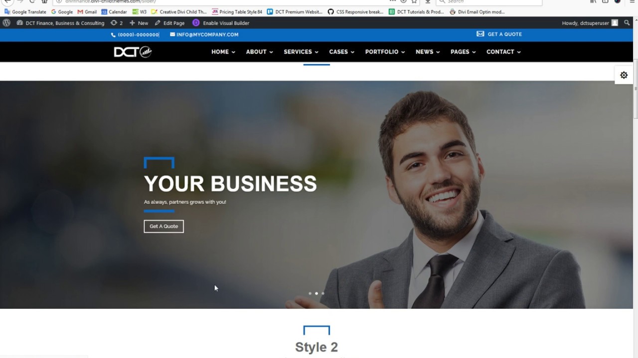 DIVI Finance, Business & Consulting Multipurpose Child Theme