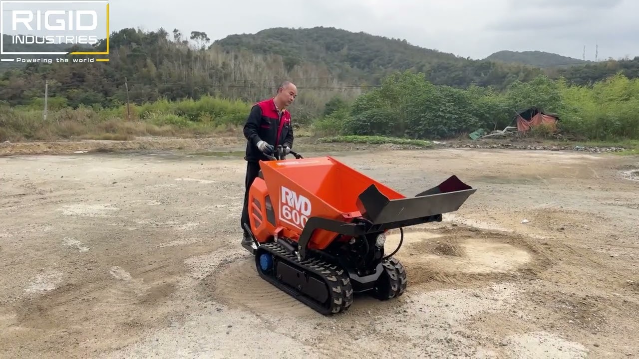 Rigid new design RMD600 mini dumper with Briggs&Stratton/Honda/Chinese EPA gas engine.