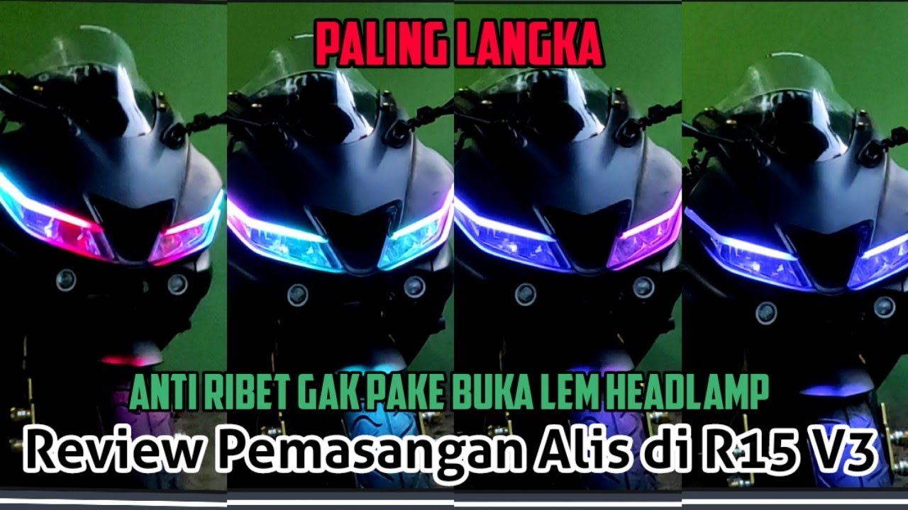 Lampu Alis R15 V3 Di luar Headlamp Ulasan dan review Singkat