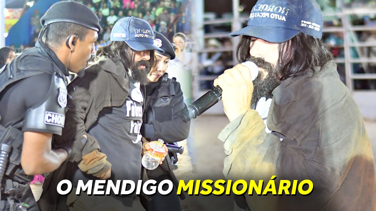 Um MENDIGO invadiu a abertura do RODEIO...e algo INACREDITÁVEL ACONTECEU!!! (O BEBADO MISSIONÁRIO)