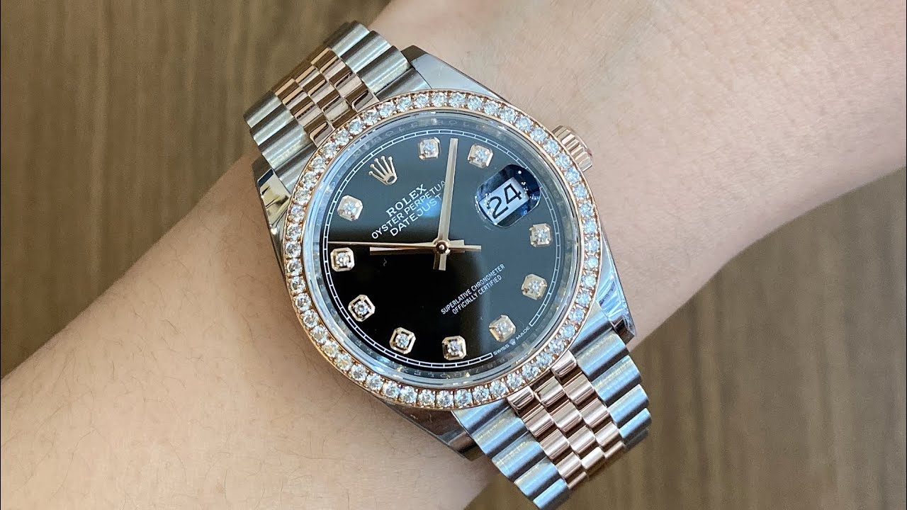 Trên tay mẫu Đồng hồ Rolex 126281rbr Niềng kim cương zin | Đồng hồ Đại Dương