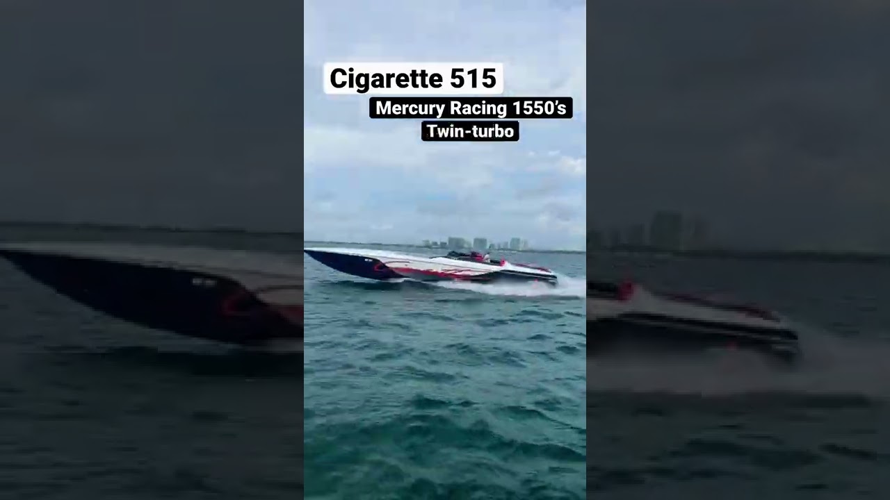Insane 3,100 Horsepower Speedboat - Cigarette 515 #shorts