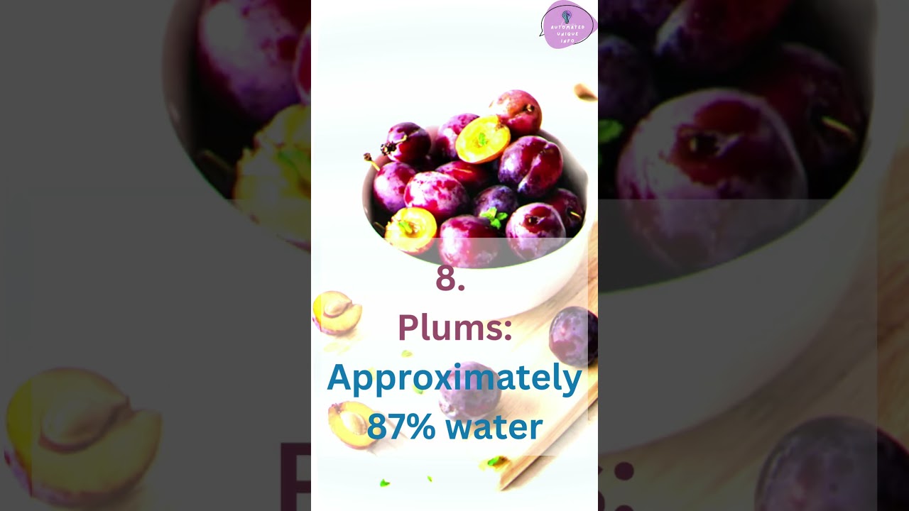 Top 10 Fruits with Highest Water Content! 🍓🍉🫐🍓   #fruit #food #fruits