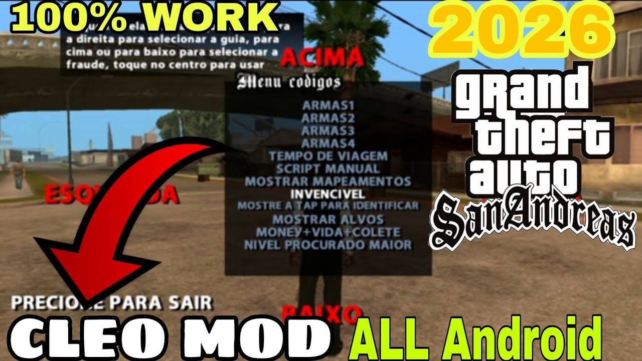 GTA San Andreas All Android Cleo Mod | How to install Cleo Manu In Gta Sa All Android | 100% working