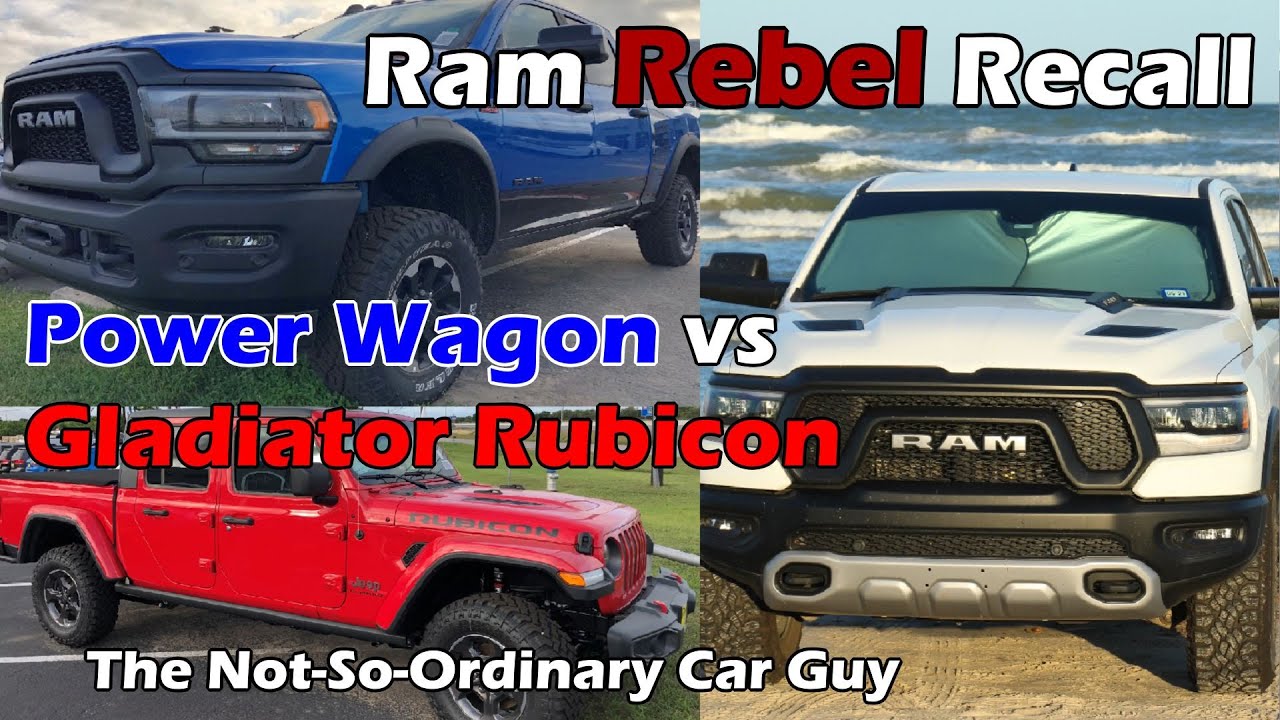 2019 Ram Rebel Recall - 2020 Power Wagon vs 2020 Rubicon Gladiator vs JLU Rubicon