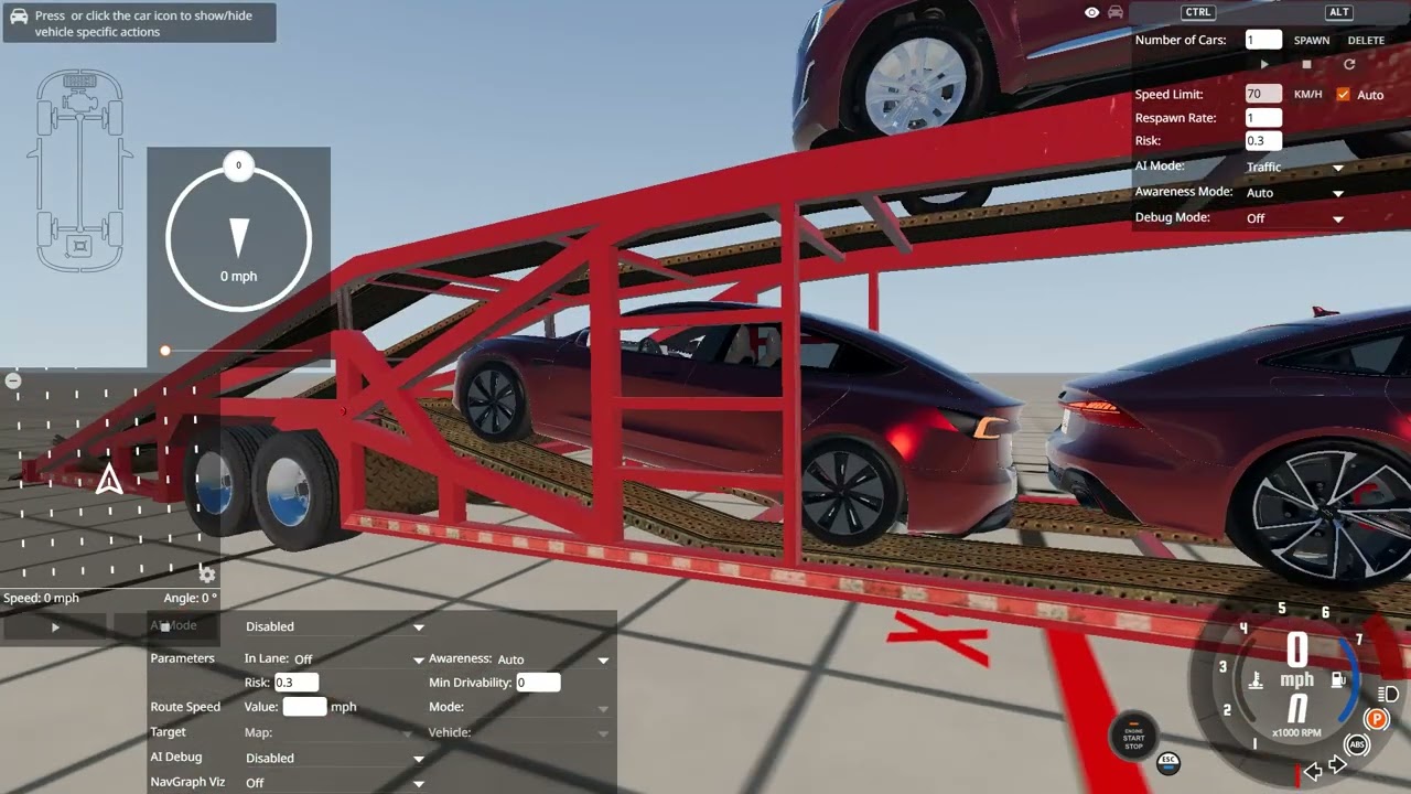 how to drive the car up onto the trailer don't try this in real life it can be a challenge.