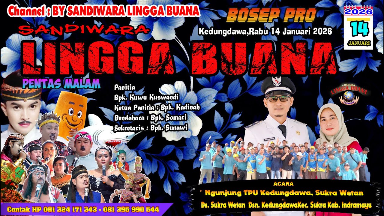 LIVE SANDIWARA LINGGA BUANA Kedungdawa,Rabu 14 Januari 2026  Pentas Malam Cerita