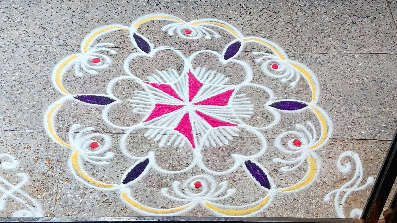 Priyasrangoli is live today simple kolam #rangoli #kolam #indianrangole #indianart #kolamdesign 