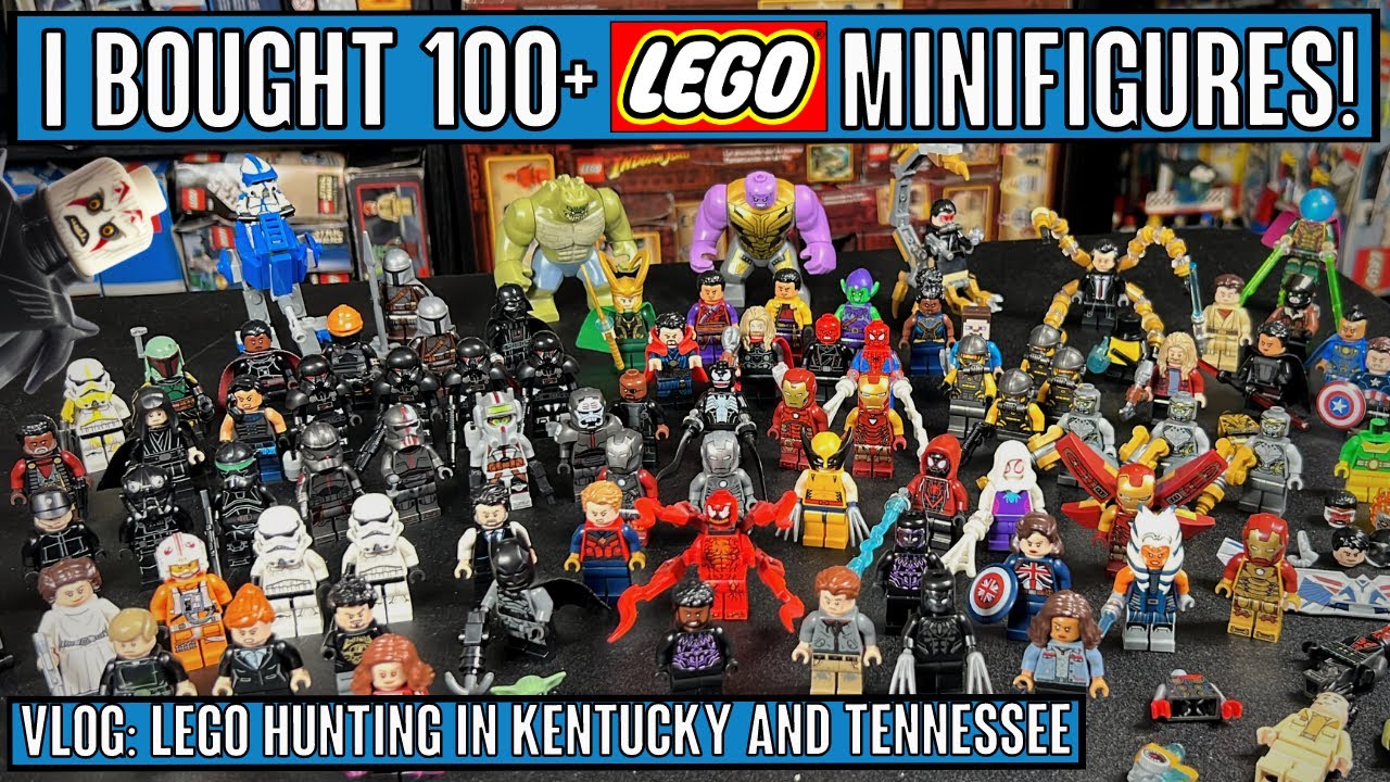 VLOG: I Bought Over 100 LEGO MINIFIGS in ONE DAY - Marvel, Star Wars, DC, and MORE