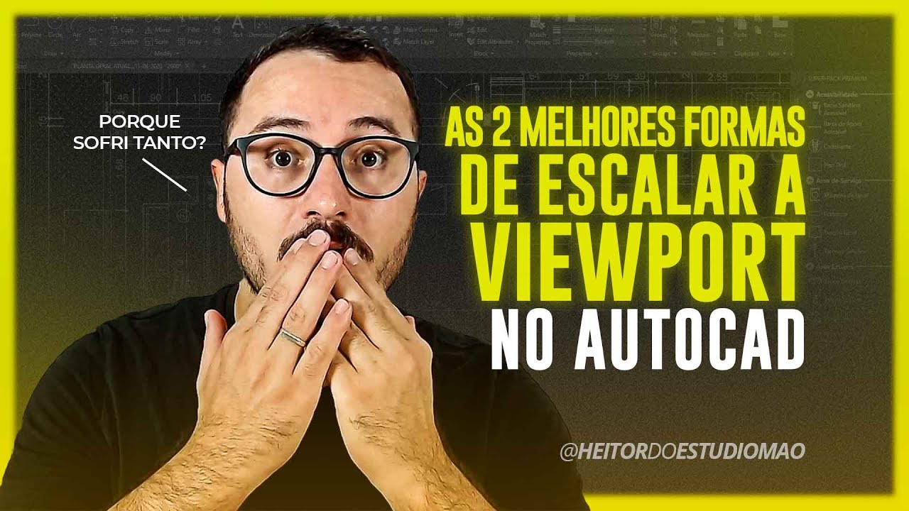 Como escalar viewport no AutoCAD | #HeitorDoEstúdioMão