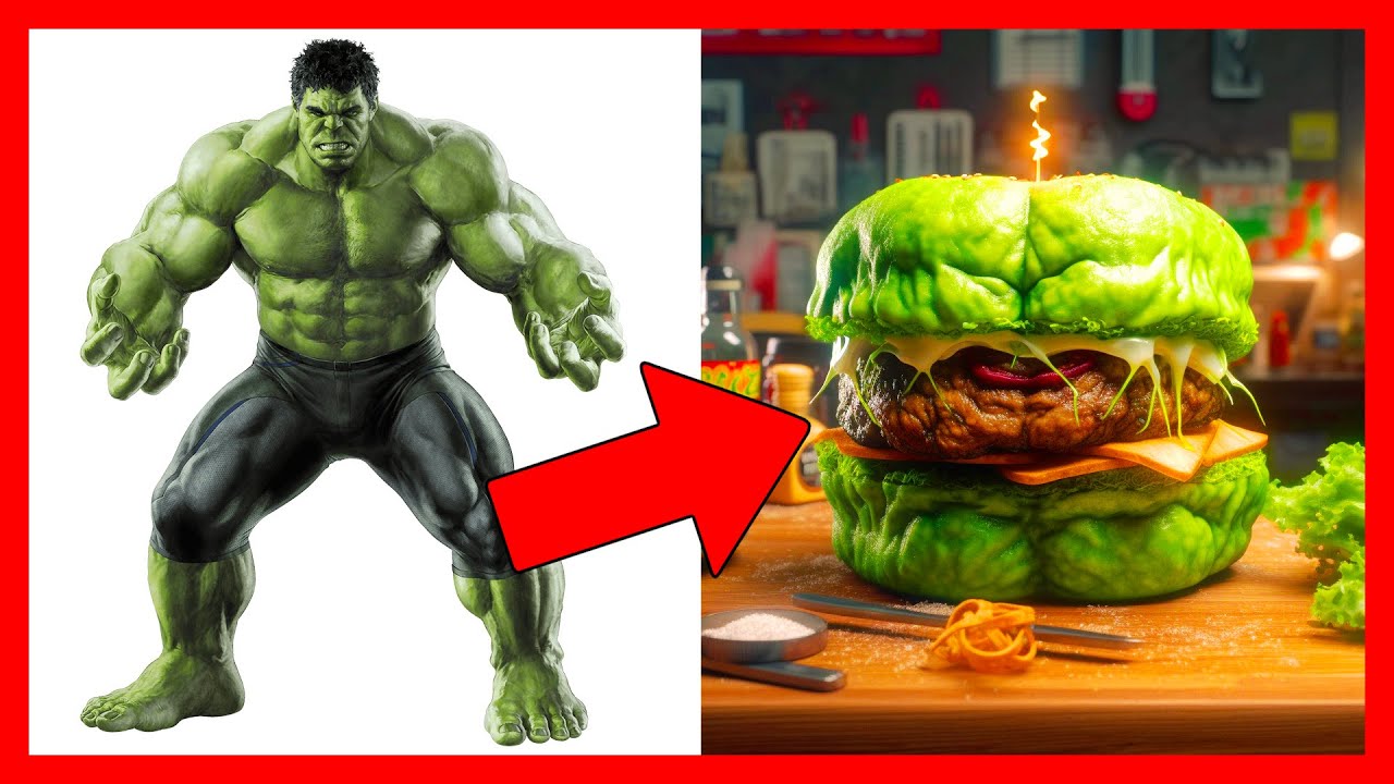 AVENGERS but BURGER - VENGERS | SUPER HEROES as BURGER( Marvel & DC) All Characters 2023