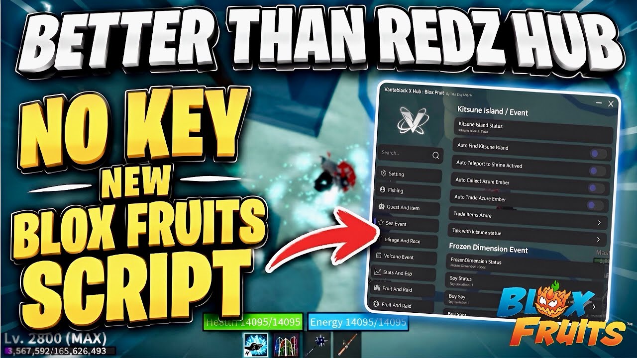 НОВЫЙ СКРИПТ BLOX FRUITS (Roblox) | ЛУЧШЕ, ЧЕМ REDZ HUB | Быстрый автофарм + Смена сервера