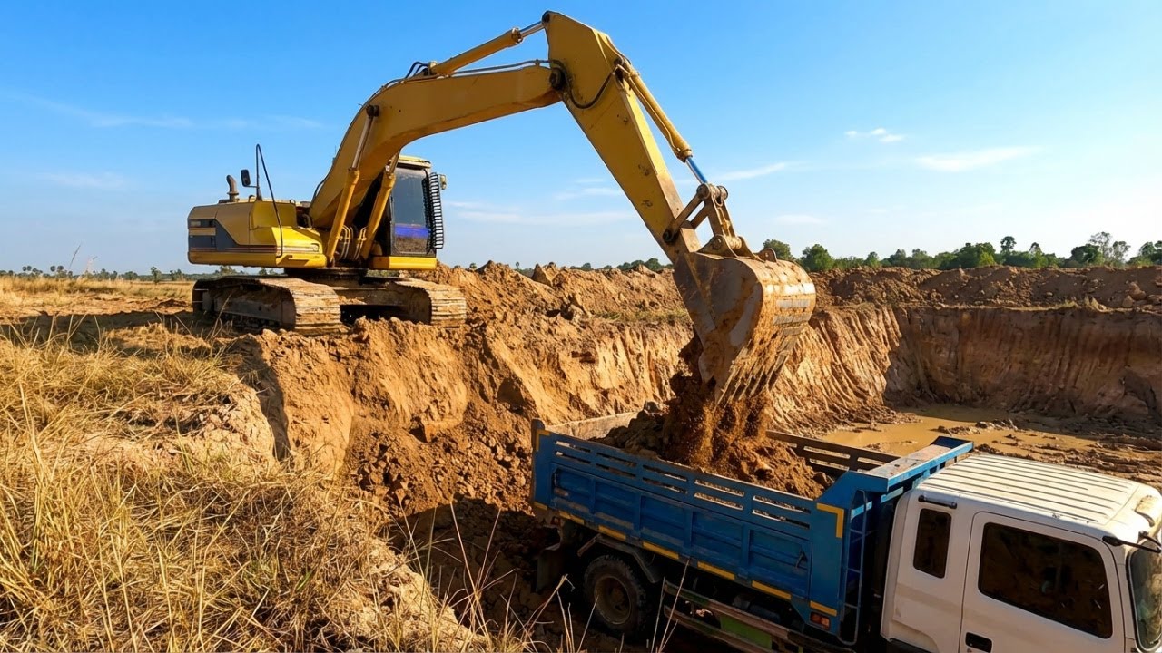 High Precision Excavator Work on Challenging Slopes