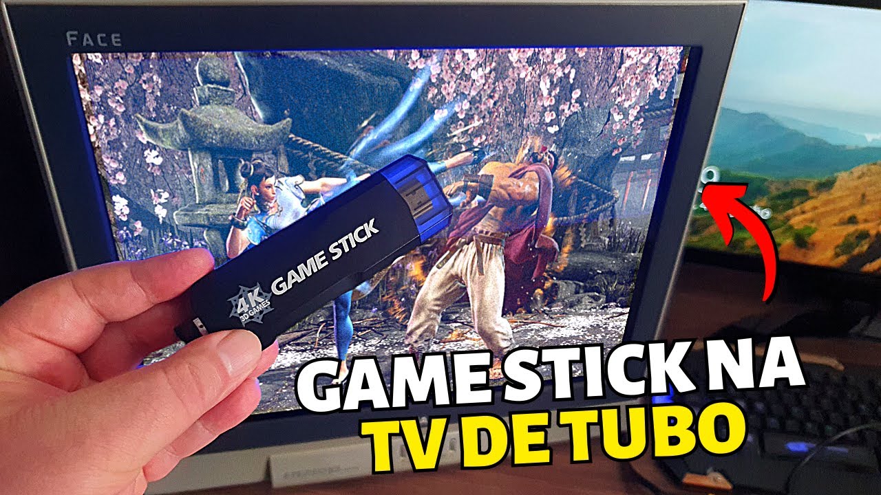 Liguei Game Stick GD10 Na TV De Tubo