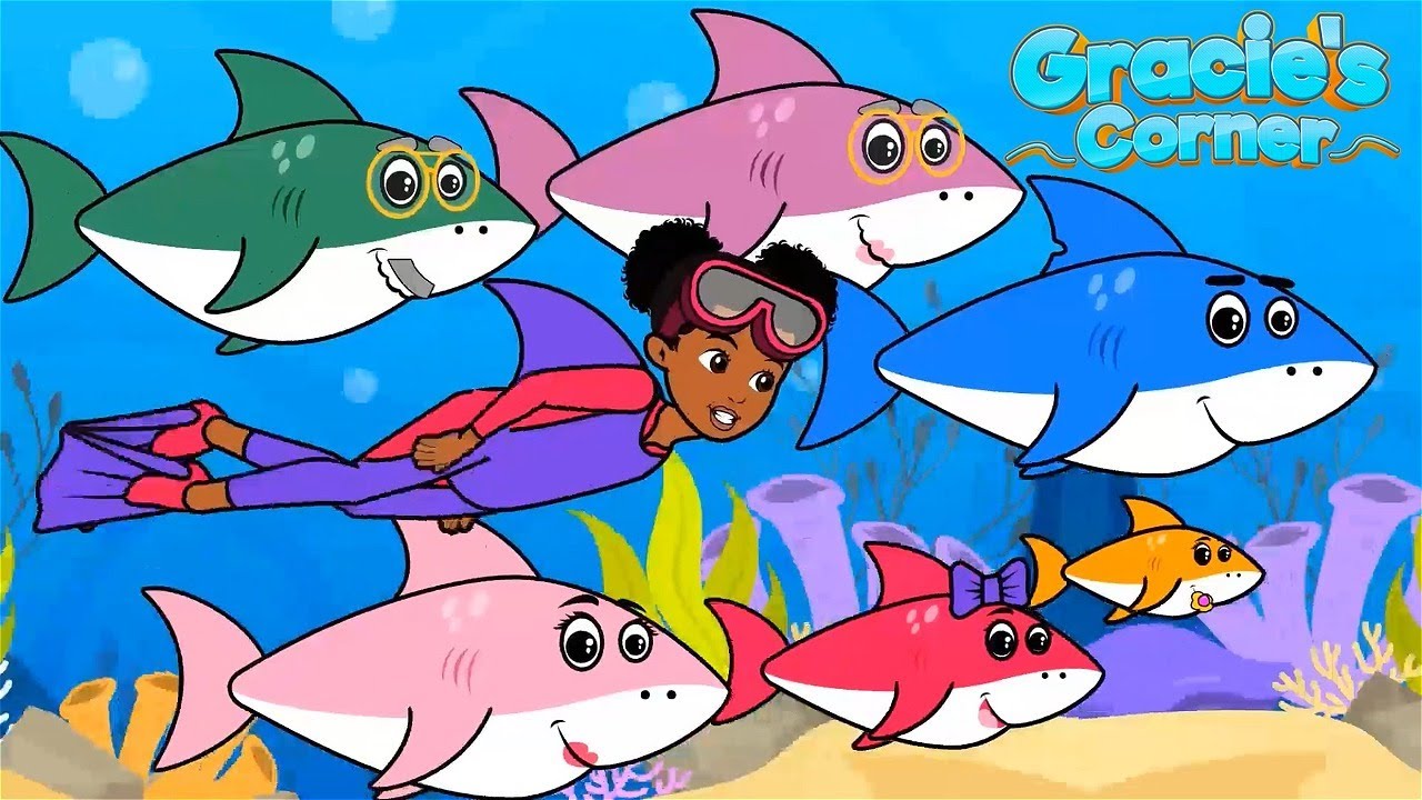 Baby Shark | Remix by Gracie&rsquo;s Corner | Kids Songs + Nursery Rhymes