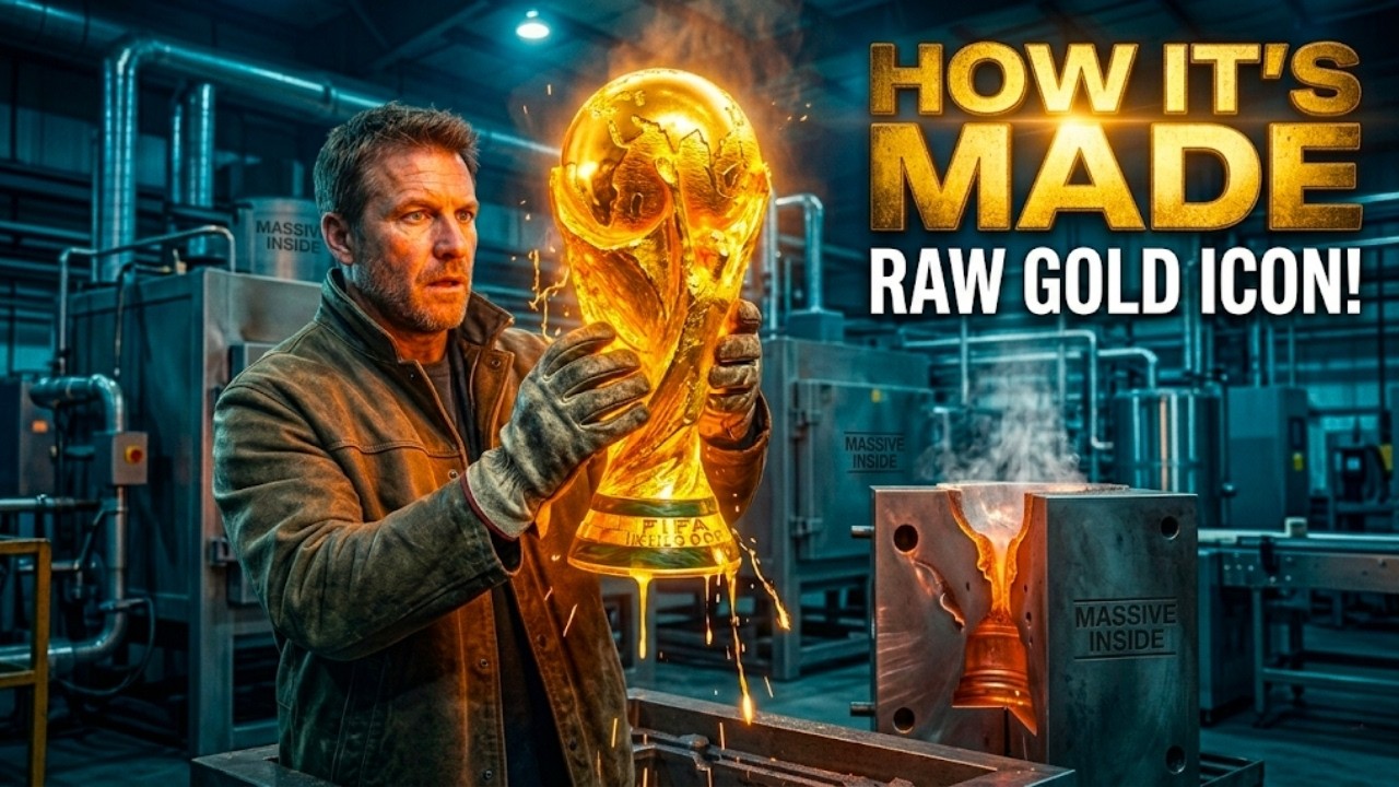 HOW IT'S MADE: The $20M FIFA World Cup 2026 Gold Trophy (Full Process)