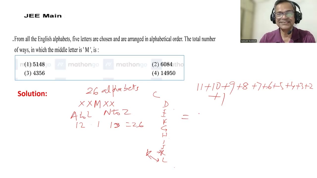 JEE Mains Prev Yr Questions Solution 5