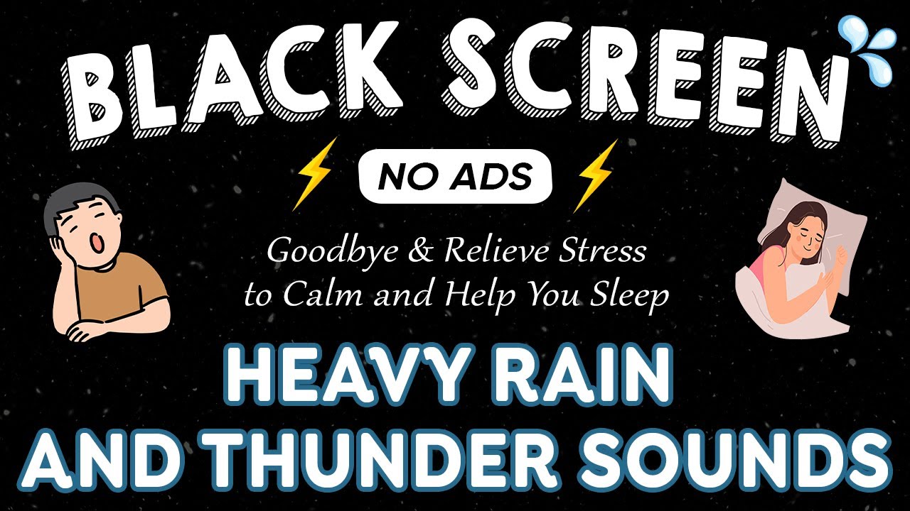 Shut Off Your Mind Tonight! Deep Sleep Rain for Overthinkers | ASMR Anxiety Relief with Black Screen