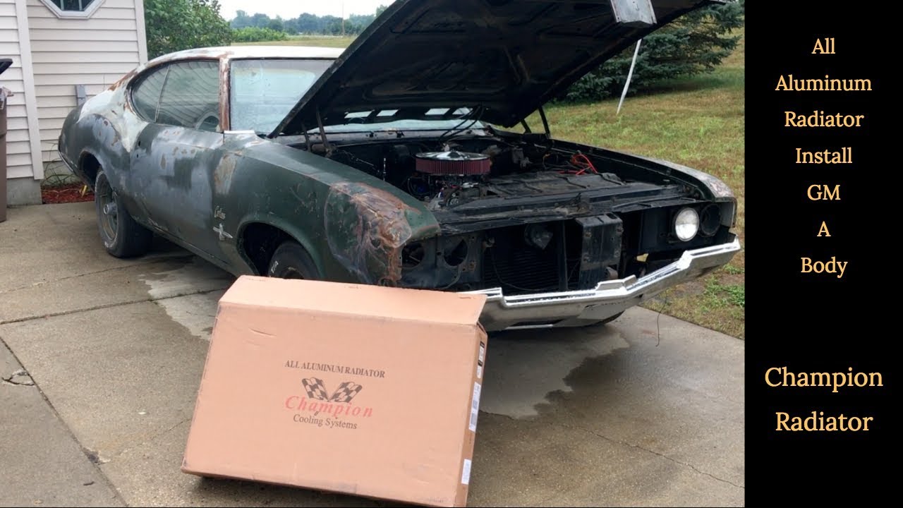 Aluminum Radiator Install on a 1970 Cutlass - Same for Chevelle